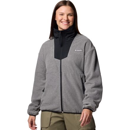 Rakuten - (取寄) コロンビア レディース セコイア グローブ フル-ジップ フリース ジャケット - ウィメンズ Columbia women Sequoia Grove Full-Zip Fleece Jacket - Women's City Grey Heather/Black