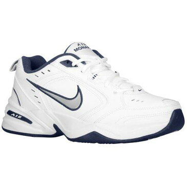 (取寄)NIKE ナイキ メンズ エア モナーク 4 トレーニングシューズ Nike Men's Air Monarch IV White Midnight Navy Metallic Silver 【コンビニ受取対応商品】