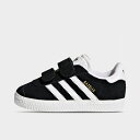 (取寄) アディダス スニーカー ボーイズ トドラー 2歳 3歳 4歳 ガゼル カジュアル シューズ 大きいサイズ adidas Originals Boys' Toddler Gazelle Casual Shoes black/white CQ3139_001