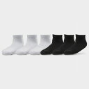 (取寄) ソフソール キッズ トドラー ソネティ ロウ カット ソックス (6-パック) Kids' Toddler Sonneti Low Cut Socks (6-Pack) white/black 11270_BKW