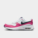 (取寄) ナイキ スニーカー ビッグキッズ エアマックス システム カジュアル シューズ 大きいサイズ Nike Big Kids' Air Max SYSTM Casual Shoes white/fierce pink/pure platinum/obsidian DQ0284_110