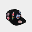 (取寄) ミッチェルアンドネス オールオーバー カンファレンス Nba デッドストック HWC スナップバック ハット Mitchell & Ness Allover Conference NBA Deadstock HWC Snapback Hat black S5137EAS_001