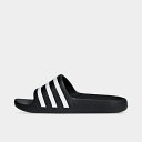 (取寄) アディダス スニーカー リトルキッズ アディレッタ アクア スライド サンダル 大きいサイズ adidas Originals Little Kids' adilette Aqua Slide Sandals core black/cloud white F35556_001