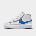 (取寄) ナイキ スニーカー キッズ トドラー ブレーザー ミッド 77 カジュアル シューズ 大きいサイズ Nike Kids' Toddler Blazer Mid '77 Casual Shoes white/game royal/pure platinum DA4088_113