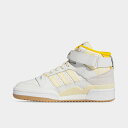 (取寄) アディダス スニーカー ビッグキッズ フォーラム ミッド カジュアル シューズ 大きいサイズ adidas Originals Big Kids' Forum Mid Casual Shoes cloud white/easy yellow/crew yellow IF2676_100