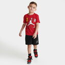 (取寄) ジョーダン リトルキッズ ジム 23 T-シャツ アンド ショーツ セット Little Kids' Jordan Gym 23 T-Shirt and Shorts Set red/black 85C168_023