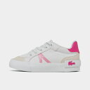 (取寄) ラコステ ガールズ トドラー L004 カジュアル シューズ Girls' Toddler Lacoste L004 Casual Shoes white/pink 6CUI0001_161