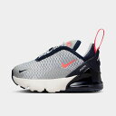 (取寄) ナイキ キッズ トドラー エアー マックス 270 カジュアル シューズ Kids' Toddler Nike Air Max 270 Casual Shoes light smoke grey/dark obsidian/phantom/bright crimson DD1646_028