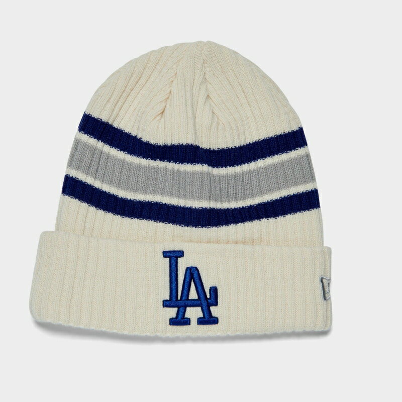 (取寄) ニューエラ ロス エンゼルス ドジャース MLB ビンテージ ビーニー ハット New Era Los Angeles Dodgers MLB Vintage Beanie Hat white/otc stripe 60385346_100