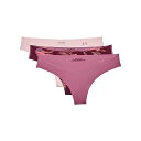 (取寄) アンダーアーマー ウィメンズ ピーエス プリンテッド トング - 3 パック Under Armour Under Armour Women's PS Printed Thong - 3 Pack Pace Pink / Dark Cherry / Afterglow