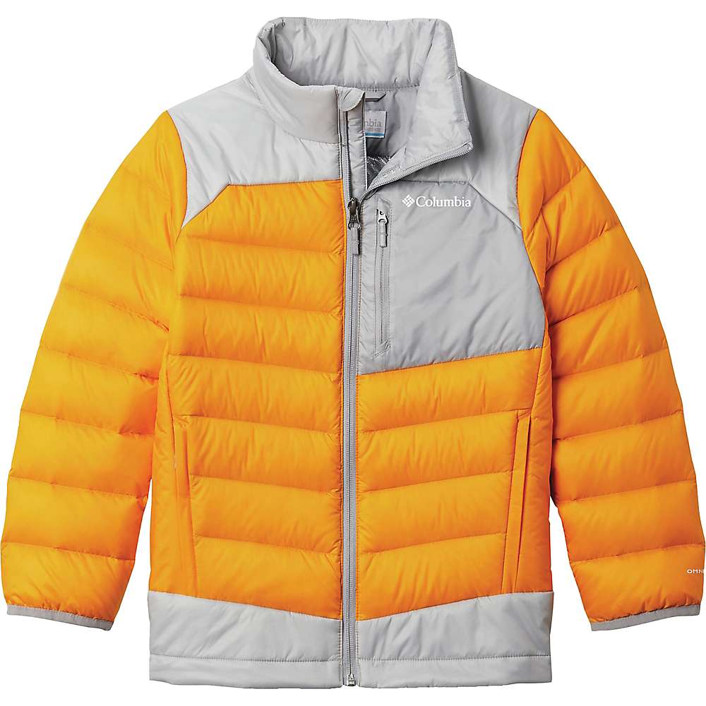 (取寄) コロンビア ボーイズ オータム パーク ダウン ジャケット Columbia Boys' Autumn Park Down Jacket Flame Orange / Columbia Grey