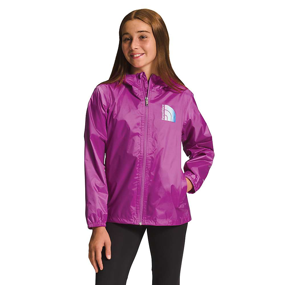 (取寄) ノースフェイス ガールズ ジップライン レイン ジャケット The North Face The North Face Girls' Zipline Rain Jacket Purple Cactus Flower