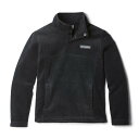 (取寄) コロンビア ユース スティーンズ マウンテン クオーター スナップ フリース プル-オーバー Columbia Columbia Youth Steens Mountain Quarter Snap Fleece Pull-Over Black