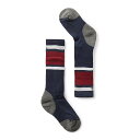 (取寄) スマートウール キッズ ウィンタースポーツ フル クッション ストライプ Otc ソック Smartwool Smartwool Kids' Wintersport Full Cushion Stripe OTC Sock Deep Navy