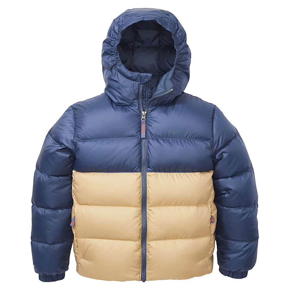 (取寄) マーモット キッズ ガイズ ダウン フーディ Marmot Marmot Kids' Guides Down Hoody Storm / Light Oak