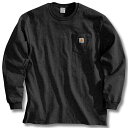 (取寄) カーハート メンズ ワークウェア ポケット ロング スリーブ T-シャツ Carhartt Carhartt Men's Workwear Pocket Long Sleeve T-Shirt Black