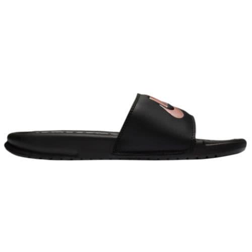 NIKE ナイキ サンダル ベナッシ ブラック ローズゴールド スライド 大きいサイズ Nike Women's Benassi JDI Slide Black Rose Gold 送料無料