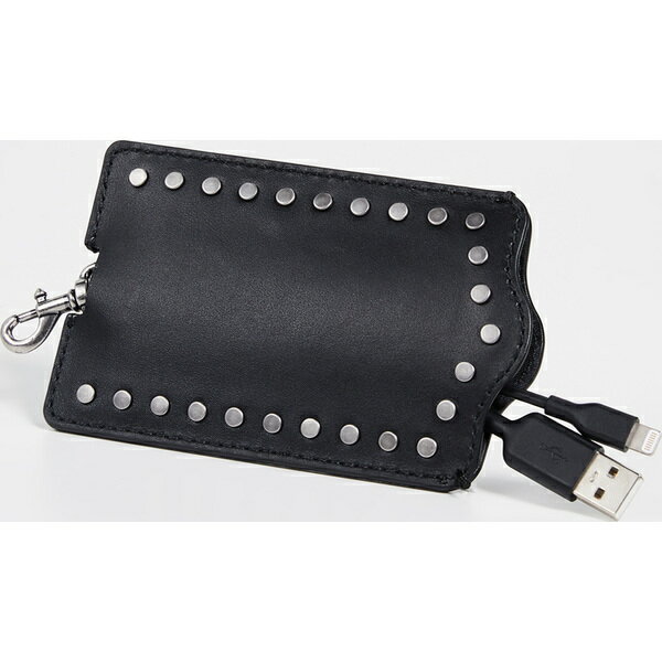 (取寄)Rebecca Minkoff So Connected Luggage Tag with Cable レベッカミンコフ ソウ コネクト ラゲージ タグ ウィズ ケーブル Black