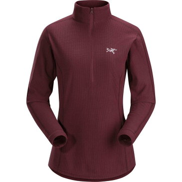 (取寄)アークテリクス レディース デルタ LT フリース 1/2-Zip プルオーバー Arc'teryx Women Delta LT Fleece 1/2-Zip Pullover Crimson