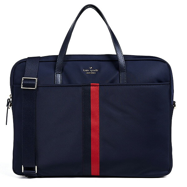 ケイトスペード パソコンケース バーシティ ストライプ ユニバーサル スリム ラップトップ バッグ PCケース Navy Kate Spade New York Varsity Stripe Universal Slim Laptop Bag