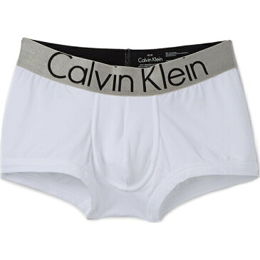 (取寄)カルバンクライン アンダーウェア メンズ スティール ミクロ ロウ ライズ トランクス Calvin Klein Underwear Men's Steel Micro Low Rise Trunks White