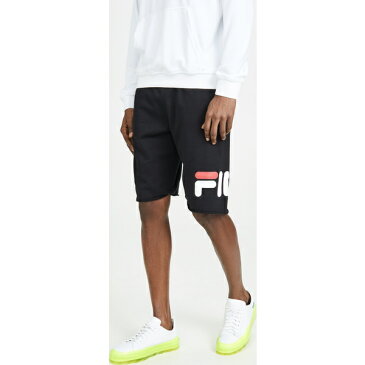 (取寄)フィラ ジョージ ロゴ スウェットショーツ FILA George Logo Sweatshorts Black