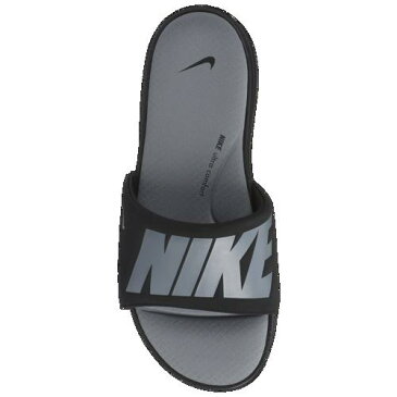 (取寄)ナイキ メンズ ウルトラ コンフォート 3 スライド Nike Men's Ultra Comfort 3 Slide Black Metallic Cool Grey