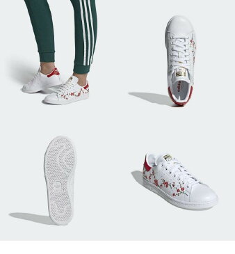 (取寄)アディダス オリジナルス レディース スタン スミス W adidas originals Women STAN SMITH W Cloud White / Scarlet / Core Black