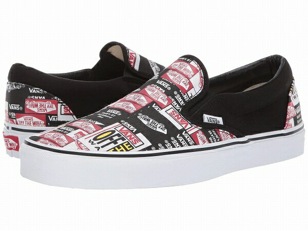 (取寄)Vans(バンズ) スニーカー クラシック スリップーオン ユニセックス メンズ レディース Vans Unisex Classic Slip (Label Mix) Black/True White