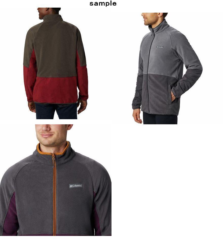 Columbia Basin Trail Fleece Jacket Mens Sweater zipper Jumper gray