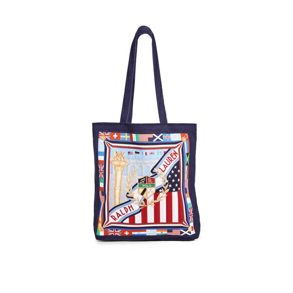 ポロ ラルフローレン トートバッグ チャリオット ショッパー トート 鞄 Polo Ralph Lauren Chariots Shopper Tote FlagMulti