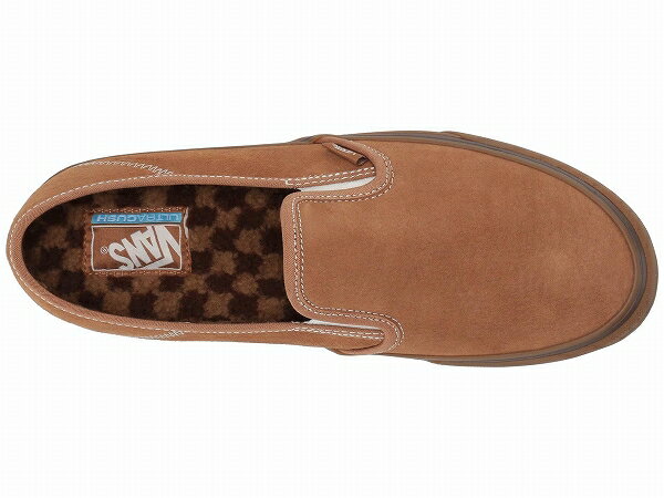 (取寄)Vans(バンズ) スニーカー スリップ—オン SF メンズ Vans Men's Slip-On SF (Suede) Chipmunk/Checkerboard