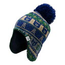 【エントリーでポイント10倍】(取寄)ノースフェイス ベビー フェロー ビーニー The North Face Baby Faroe Beanie Flag Blue / Night Green Multi