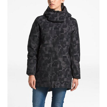 (取寄)ノースフェイス レディース クリオス ウール ブレンド ゴアテックス ダウン パーカー The North Face Women's Cryos Wool Blend GTX Down Parka TNF Black Jacquard