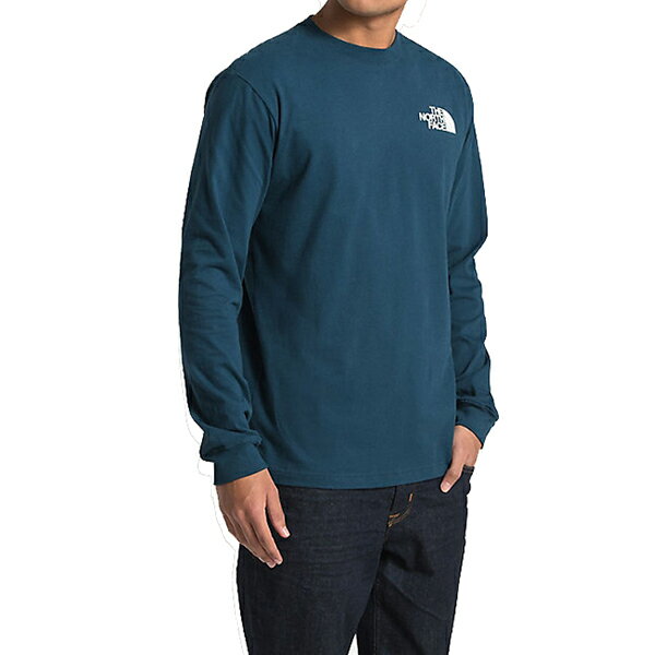 ノースフェイスメンズ長袖TシャツバックプリントレッドボックスTシャツTheNorthFaceMen'sRedBoxT-Shirt