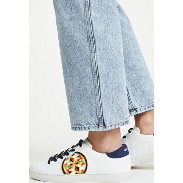 (取寄)トリーバーチ レディース Tロゴ フィル クーペ スニーカー Tory Burch Women's T-Logo Fil Coupe Sneakers White RoyalNavy Multi