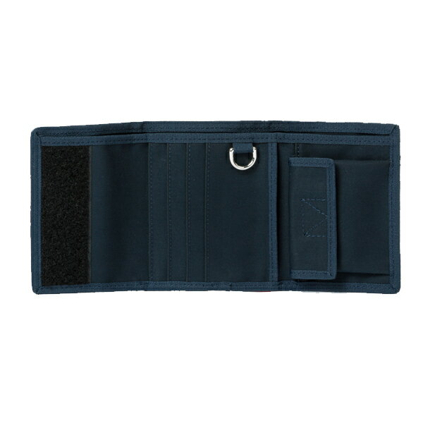 ポールスミス メンズ ネイビー ライブ ファスター パッチ トライフォールド ウォレット Paul smith Men's Navy 'Live Faster' Patch Tri-Fold Wallet