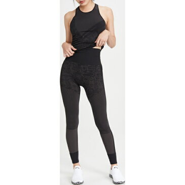 (取寄)アディダス バイ ステラ マッカートニー レディース エッセンシャル シームレス タイト レギンス adidas by Stella McCartney Women's Essential Seamless Tight Leggings Black Explorer