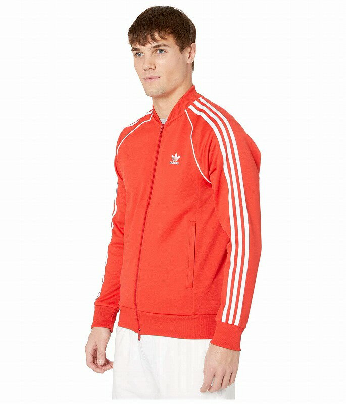 (取寄)アディダス オリジナルス メンズ スーパースター トラック トップ adidas originals Men's Superstar Track Top Lush Red