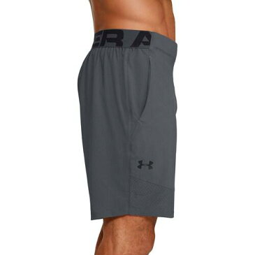 (取寄)アンダーアーマー メンズ バニッシュ ウーブン ショーツ Underarmour Men's Vanish Woven Shorts Pitch Grey Black