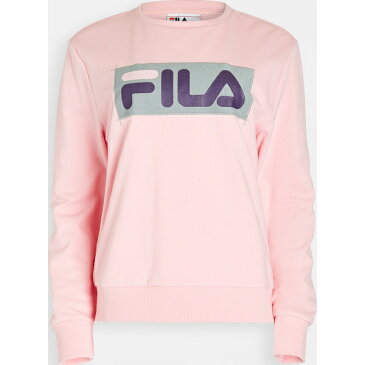 (取寄)フィラ レディース エブリン スウェットシャツ Fila Women's Evelyn Sweatshirt CandyPink Lead GothicGrape