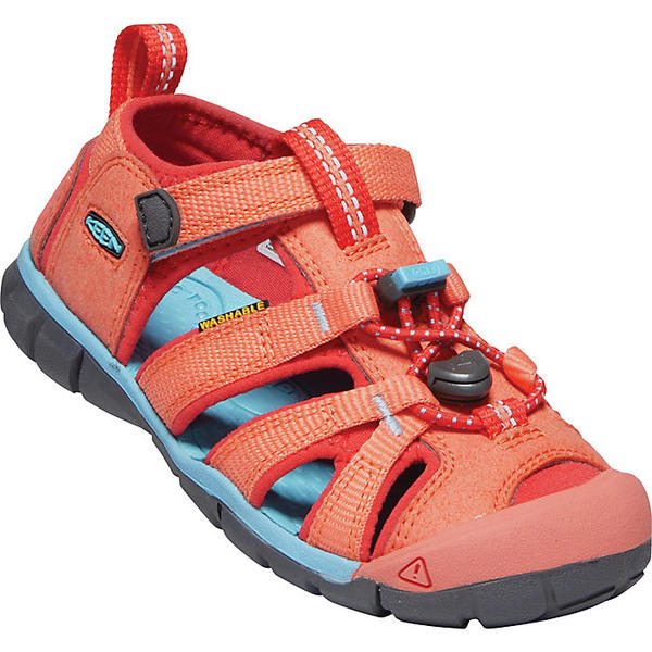 (取寄)キーン キッズ シーキャンプ 2 シーエヌエックス サンダル Keen Kids' Seacamp II CNX Sandal Coral / Poppy Red