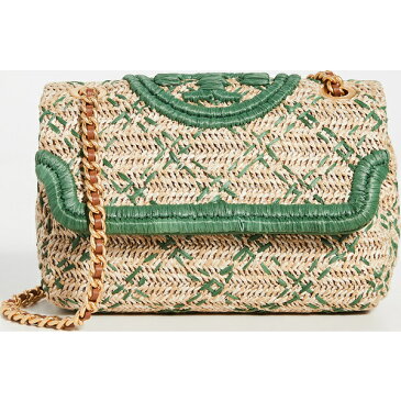 (取寄)トリーバーチ レディース フレミング ソフト ストロー ショルダー バッグ Tory Burch Women's Fleming Soft Straw Shoulder Bag Natural Arugula