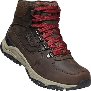 (取寄)キーン レディース イネイト レザー ミッド WP ブーツ KEEN Women's Innate Leather Mid WP Boot Chestnut / Red Dahlia 送料無料