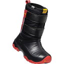 (取寄)キーン ユース ルミ 2 ウォータープルーフ ブーツ KEEN Youth Lumi II Waterproof Boot Black / Red Carpet