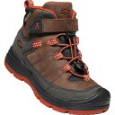 (取寄)キーン ユース レッドウッド ミッド WP ブーツ KEEN Youth Redwood Mid WP Boot Coffee Bean / Picante