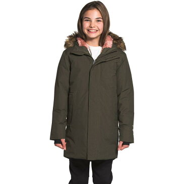 (取寄)ノースフェイス ガールズ アークティック スワール パーカー The North Face Girls Arctic Swirl Parka New Taupe Green