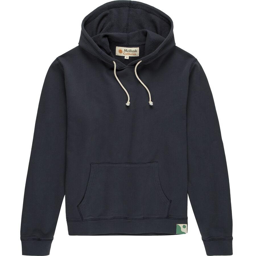 (取寄)モラスク メンズ マックス プルオーバー パーカー Mollusk Men's Max Hoodie Pullover Black Indigo