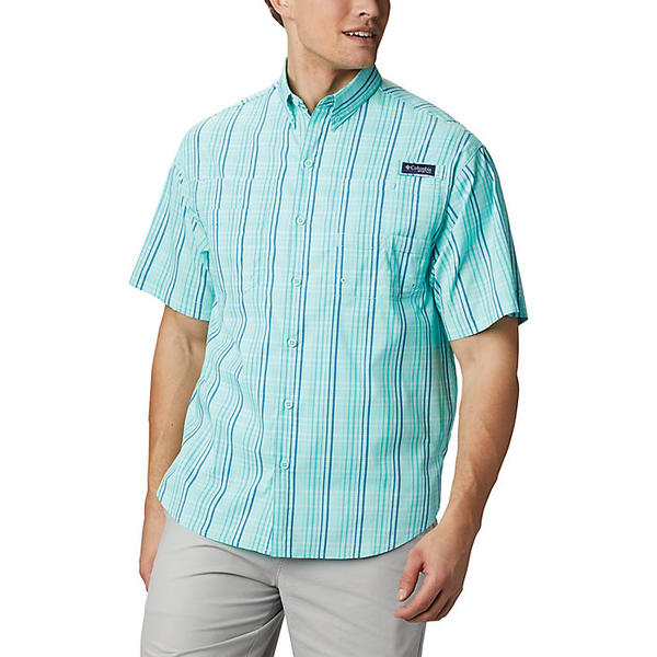 (取寄)コロンビア メンズ スーパー タミアミ ショートスリーブ シャツ Columbia Men's Super Tamiami SS Shirt Gulf Stream Small Check 送料無料