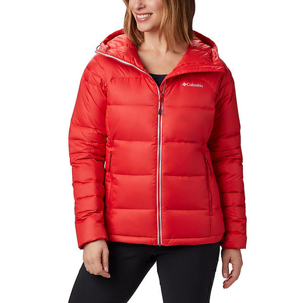 (取寄)コロンビア レディース センテニアル クリーク ダウン フーデット ジャケット Columbia Women's Centennial Creek Down Hooded Jacket Red Lily 送料無料